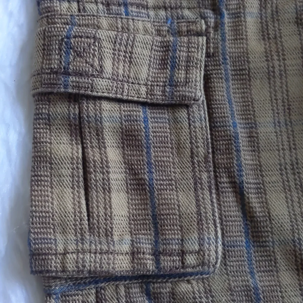 Oshkosh B’gosh Overalls 5 Front Pockets No Back pockets Kids Brown Stripes 18 mo